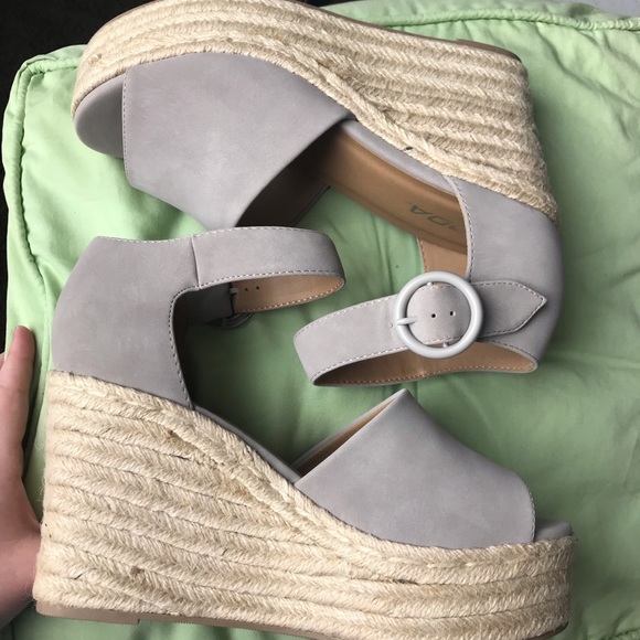 Platform Soda Espadrille Wedges - Picture 3 of 5